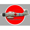 MITSUBISHI A6M ZERO vinyl decal