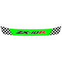 ZX-10R Helmet Visor Sunstrip laminated decal