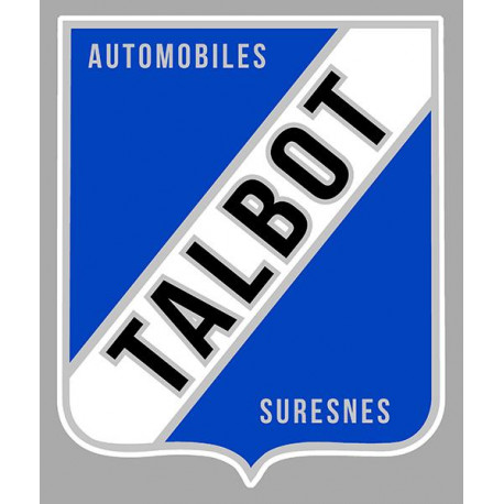 TALBOT Suresnes  laminated vinyl decal