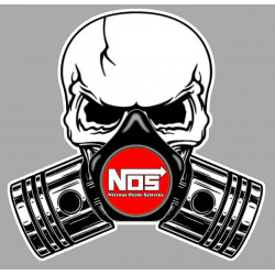 NOS Pistons skull Sticker   