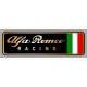 ALFA ROMEO RACING droit Sticker vinyle laminé