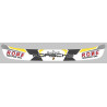 PORSCHE  Helmet Visor Sunstrip laminated decal