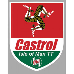 CASTROL TT RACES  sticker vinyle laminé