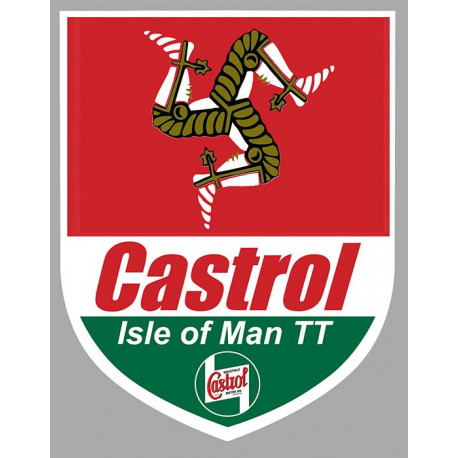 CASTROL TT RACES  sticker vinyle laminé