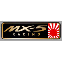 MAZDA Mx-5 Miata RACING Sticker droit vinyle laminé