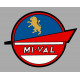 MI-VAL right laminated decal