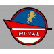 MI-VAL left Sticker vinyle laminé