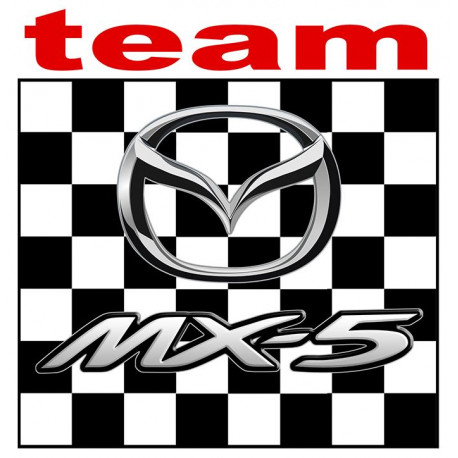 MAZDA Miata Mx-5 TEAM  left  laminated decal