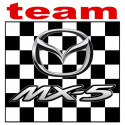 MAZDA Mx-5 Miata team Sticker  vinyle laminé