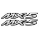 MAZDA Miata Mx-5 paire laminated decal