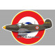 BELL P-39 AIRCOBRA   Sticker vinyle laminé
