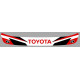 TOYOTA Helmet Visor   Sunstrip laminated decal