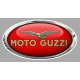 MOTO GUZZI  Sticker Trompe-l'oeil vinyle laminé GAUCHE