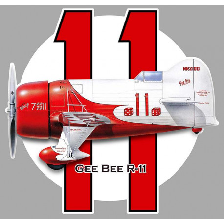GEE BEE R-11 Laminated decal