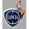 LANCIA right Pin Up laminated decal