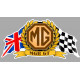 MGB GT Flags laminated decal