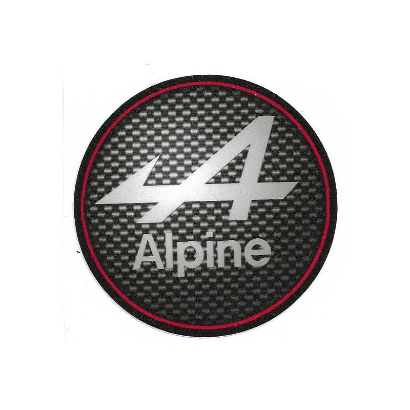 ALPINE RACING Sticker vinyle laminé 