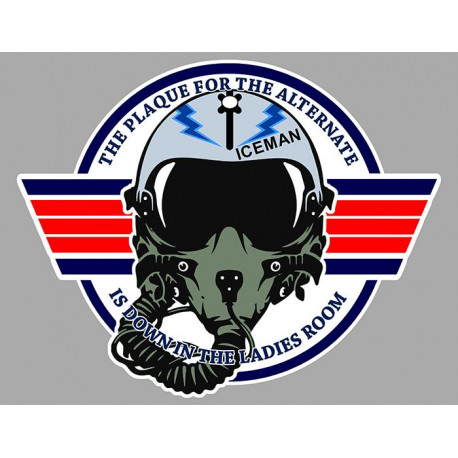 TOP GUN ICEMAN Laminated decal