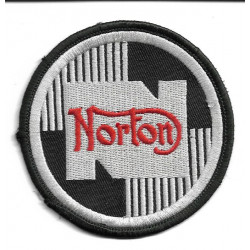 75mm NORTON MOTORBIKE EMBROIDERED PATCH 