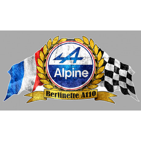 ALPINE RENAULT Berlinette A110 Trash  laminated decal