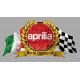 APRILIA  Flags Sticker vinyle laminé" vidange "