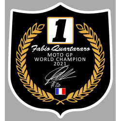 F.QUARTARARO World Champion laminated decal