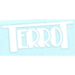 TERROT Sticker blanc vinyle laminé