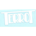 TERROT Sticker blanc vinyle laminé