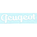PEUGEOT Sticker blanc vinyle découpé