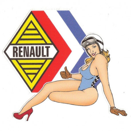 AUTO Pin Up Sticker gauche vinyle laminé