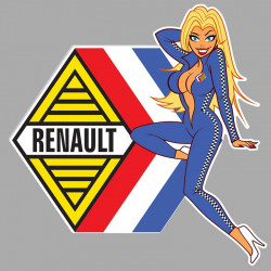 AUTO R Pin Up Sticker gauche vinyle laminé