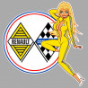 CAR " R " COMPETITION left  Pin Up laminated decal