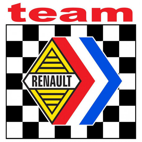 AUTO " R " TEAM Sticker vinyle laminé