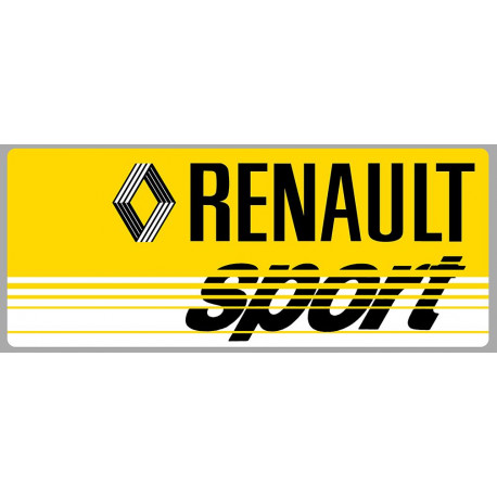 CAR " R " SPORT  laminated decal