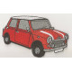 AUSTIN MINI Rouge patch 83mm x 58mm