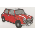 AUSTIN MINI Rouge patch 83mm x 58mm