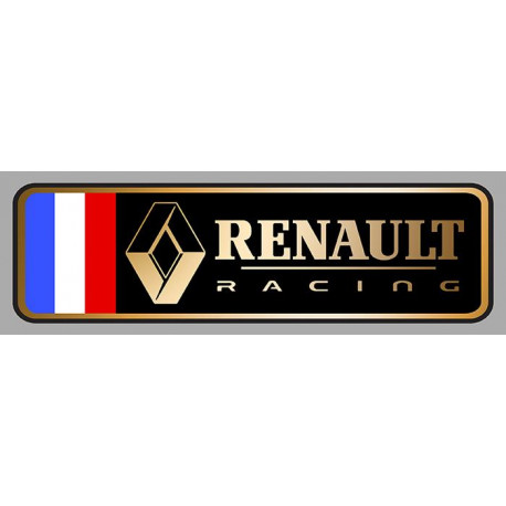 AUTO " R " RACING Sticker gauche vinyle laminé