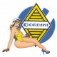 GORDINI  right Pin Up  Laminated decal