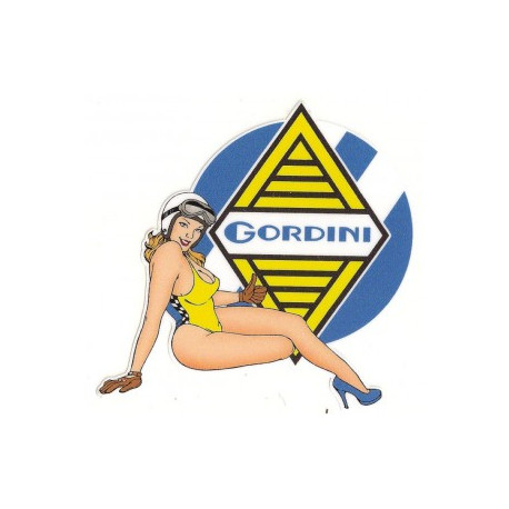 GORDINI Pin Up  droite Sticker vinyle laminé