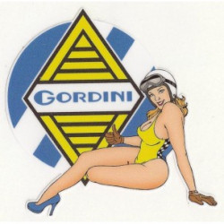 GORDINI Pin Up  gauche Sticker vinyle laminé