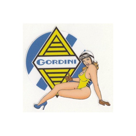 GORDINI Pin Up  gauche Sticker vinyle laminé