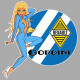 GORDINI Pin Up  droite Sticker vinyle laminé