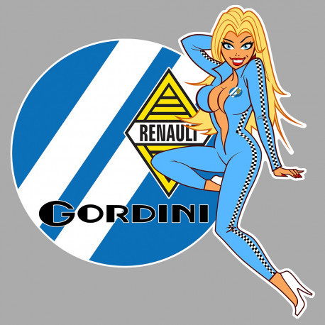 GORDINI Pin Up  gauche Sticker vinyle laminé