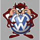 vwAuto " V "  TAZ  Sticker vinyle laminé