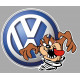 vwAuto " V "  TAZ  droit Sticker vinyle laminé