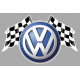 vwAuto " V " FLAGS  Sticker vinyle laminé