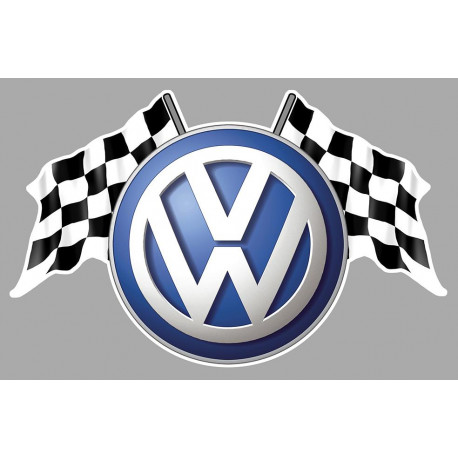 vwAuto " V " FLAGS  Sticker vinyle laminé