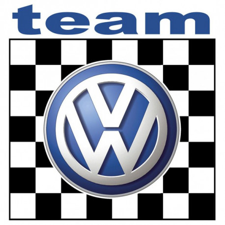 vwAuto " V " TEAM  Sticker vinyle laminé