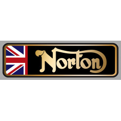 NORTON RACING LEFT laminated decal