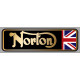 NORTON  RACING Sticker vinyle laminé droit